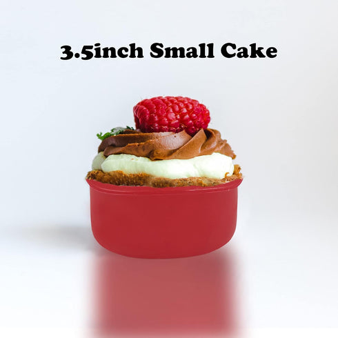 4 Inch Cake Pan 4 Pack, Silicone Molds for Baking Round Cake, Non-Stick Baking Pan for Muffin and Cheese Cake