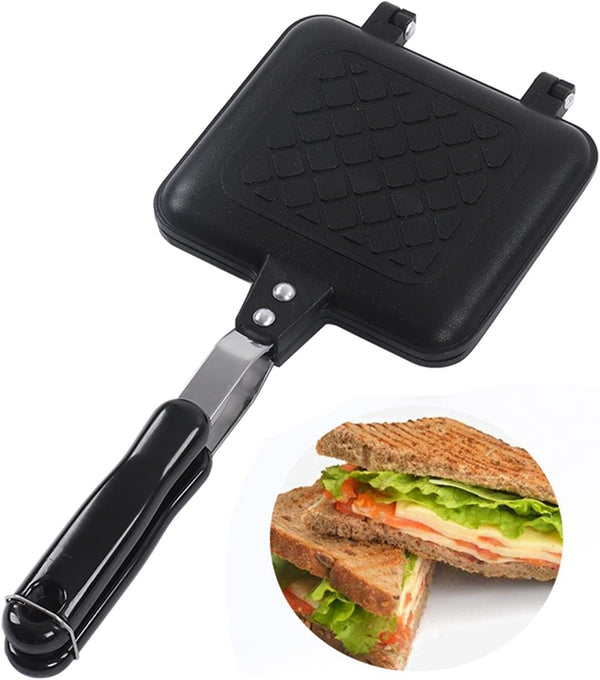 Shipenophy Hot Sandwich Maker - Double Sided Frying Pan, Nonstick Panini Maker, Kitchen Appliances