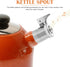KALLORY Stainless Steel Whistle Replacement Parts for Tea Kettle, Loud Nozzle for Teapot