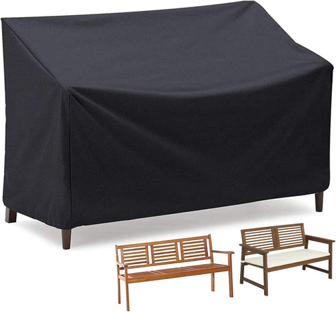 Kingling Outdoor Bench Covers Fits for 50-52 inch Outdoor Garden Bench/Sofa/Loveseat/Couch, Waterproof