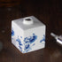 Lotion Soap Dispenser, Ceramic Lotion Soap Dispenser with Pump for Bathroom and Kitchen, Vintage Blue