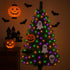 21.6ft 100LED Bulbs LAMPHOME Halloween String Lights - Orange Purple Green Mini Lights, Halloween Lighting Decor