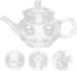 Mini Teapot, Mini Coffee Pot, Loose Leaf Glass Tea Maker, Household Kettle for Restaurant Tearoom Supply