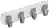 HIGH & MIGHTY 515305 Key Rail Organizer Hook Rail | Easy Tool-Free Installation | Holds up to 5lbs, Small, White &