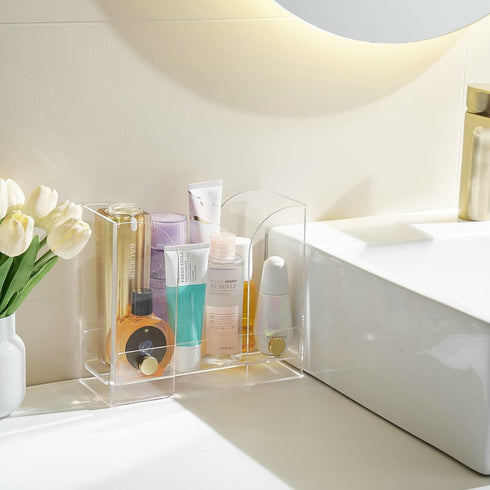 Countertop Paper Towel Dispenser Acrylic: Clear Paper Towel Holder Napkin Holder - Folded Guest Towel Storage
