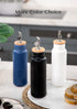 14 oz Nucookery Ceramic Olive Oil Dispenser Bottle for Kitchen, Opaque Vinegar Dispenser Bottle, Large Capacity Cooking
