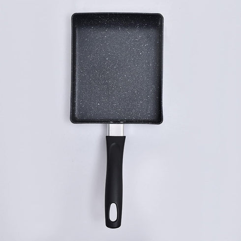 Zerodis Non Stick Omelet Pan, Lightweight Portable Cookware with Silicone Handle, Mini Japanese Frying Pan
