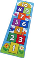 Hop and Count Hopscotch Rug, Kids Floor Play Area Rug Game Carpet