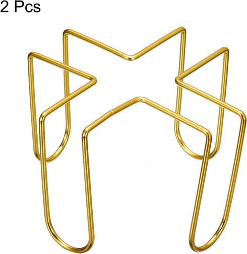 uxcell Coaster Holder, 2pcs 2.95" Iron Metal Coaster Storage Rack for Round and Square, Holds 8 Coasters (Gold)