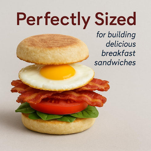 HIC Kitchen Non-Stick Fried and Poached Egg Cooking Rings, Round Shaped, Set of 2, PFOA and BPA Free