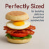HIC Kitchen Non-Stick Fried and Poached Egg Cooking Rings, Round Shaped, Set of 2, PFOA and BPA Free