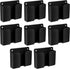 8 Pieces Wall Mount Phone Holder Adhesive, Remote Control Storage Box, Non-Slip Media Organizer for Bedroom and Kitchen