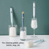AKOAK Sponge Cleaning Brush 1 Pack, Plastic Handle Baby Bottle Brush, 360 Degree Rotation, Light Blue Household
