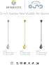 Homestia Bar Spoon Cocktail Mixing Stirrers for Drink, 12 Inches 304 Stainless Steel Spiral Long Handle, Bottom Weighted Solid Muddler Function, Gold