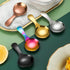 6PCS Stainless Steel Dessert Tasting Spoons, Short Handle Thickened Small Round Spoon for Home Kitchen Restaurant
