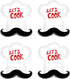 4pcs Little Chef Hat Balloons, Cookie Chef Helium Balloons for Baking Birthday Party, Cooking Theme Decoration