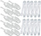 20 Pack Plastic Buffet Serving Tongs, Mini Serving Utensil Tongs for Appetizers and Ice