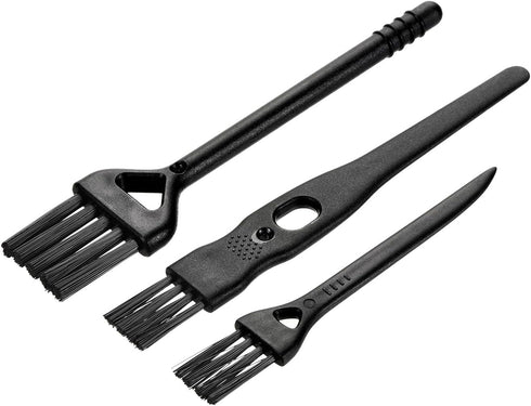 MECCANIXITY Coffee Machine Cleaning Brush 137mm Long with Nylon Head for Grinders and 3 Sizes Shaver Cleaning Brush
