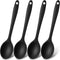 Patelai 4 Pieces Small Silicone Spoons, Multicolored Nonstick Kitchen Serving and Stirring Tools