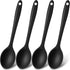 Patelai 4 Pieces Small Silicone Spoons, Multicolored Nonstick Kitchen Serving and Stirring Tools