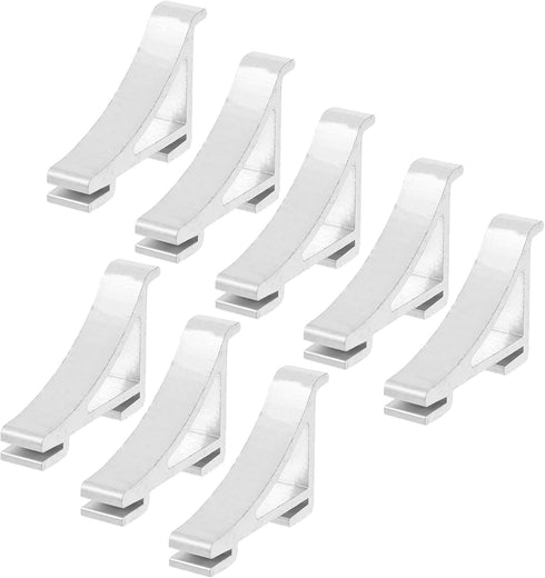 8pcs Refrigerator Shelf Clips for Commercial Cooler Adjustable Shelves, Stainless Steel