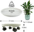 10 Inch 10.4" 110 Lbs, 2 Pack Plant Caddy with Wheels & Water Container, Round Plant Tray with Water Drawer, Rolling