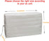 Luxiv Indoor Air Conditioner Cover, White Adjustable Protection for Window AC with Free Elastic Straps (24.5x17x2.5)