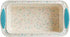 Trudeau Structure Loaf Pan Silicone Bakeware, 8.5 x 4.5, White Confetti with Blue, Regular, 05120096 by Trudeau