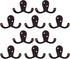 Design House Coat Double Hook Horizontal, Oil Rubbed Bronze, 10 Count
