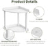 2 Countertop 7x7x8 Inch, Sezanrpt Tier Corner Organizer Shelf White Acrylic Bathroom Vanity Storage Organizer Corner