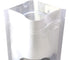 Double-Sided Matte/Glossy Color Stand-Up Pouch with Clear Round Window (100 Bags/Pack) (4" x 6.3", Glossy White)