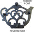 Teapot Cast Iron Trivet for Hot Pots, Kitchen & Dining Table, Black, 8 by 6.1 Inches, Gift for Home Decor