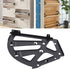 Pissente Black Cold Rolled Steel Shoe Cabinet Hinge, Three Layers Flip Frame Shoe Rack Hardware Accessories