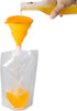 3 32oz, 3 16oz, Kichwit Plastic Liquor Pouches Drinking Flasks, Reusable Liquid Spout Bags, BPA Free, Collapsible
