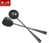 ZhenSanHuan Hand Hammered Carbon Steel Spatula, Long Handle Wok Tool