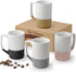 Large Ceramic Coffee Mug Set of 4, 16 oz Tea Cups with