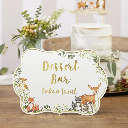 Kate Aspen Woodland Baby Shower Decorations | Decor Sign Kit with 8 Different Signs