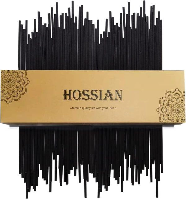 HOSSIAN 50pcs Reed Diffuser Sticks, Black Fibre Diffuser Reeds for Oils Fragrance Refill (Black 7.5/19cm)
