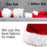 AOGU 4 Pack Plush Santa Hat Comfortable Velvet Red Christmas Hat for Party Favors