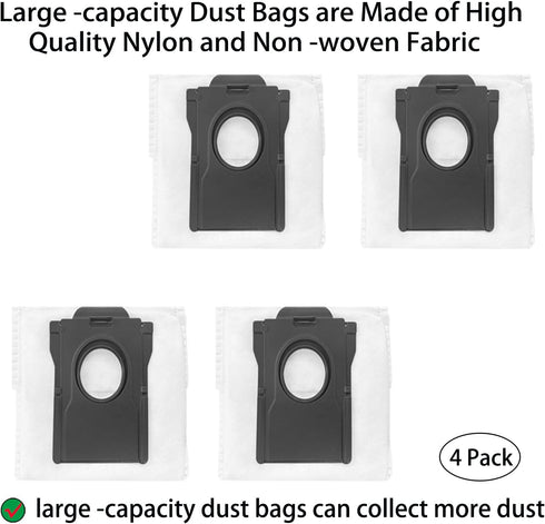 Replacement Parts for Dreame X30 Ultra / L10s Pro Ultra Robot Vacuum, 1 Main Brush, 1 Rubber Brush, 4 Side Brushes, 4