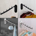 2 Pcs Folding Wall Mounted Clothes Suit Hangers Rack - Heavy Duty Stainless Steel Coat Hook for Bathroom, Bedroom