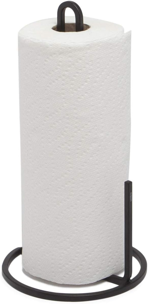 Umbra Squire Free-Standing Paper Towel Holder for Kitchen or Bathroom, Modern Metal