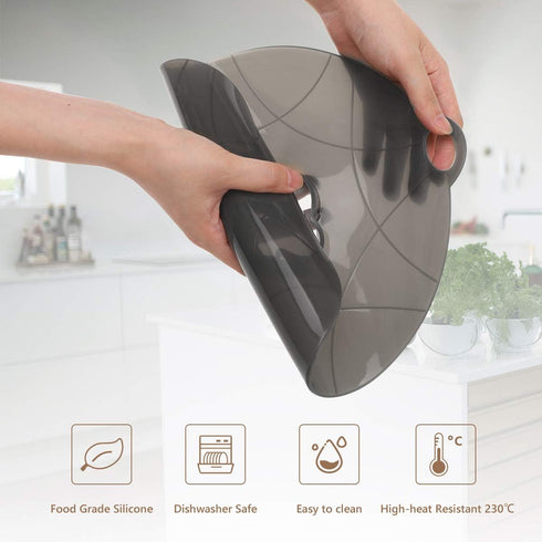Silicone Spill Stopper Lid, Anti Spill Lid Cover, Multi-Function Kitchen Cooking Tool for Pots