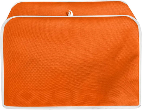 Orange Toaster Dust Cover Washable Polyester 4 Slice Toaster,Kitchen Small Appliance Covers, Toaster Cover Fit for Most Standard 4 Slice Toasters