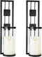 Homemory Wall Sconces Candle Holder Set of 2, Modern Metal Rustic Wall