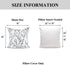 YOUR SMILE Classical Embroidery Jacquard Teal Leaf Pattern Square Decorative Throw Pillow Case Cushion Cover 18x18 inch