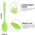 uxcell Silicone Dinner Spoon, Table Spoon, Dessert Spoon Utensils for Kitchen Restaurant, Green
