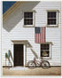 Stupell Industries Americana Cape House Front Painting - Vintage Realistic Art, 13 x 19, Wall Plaque