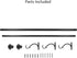 Decopolitan 1-Inch Urn Single Window Treatment Rod Set, 36 to 72-Inch, Antique Silver