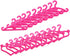 60 E-TING PCS Pink Plastic Little Hangers for Girl Doll Dress Clothes Gown Doll Clothes Accessories
